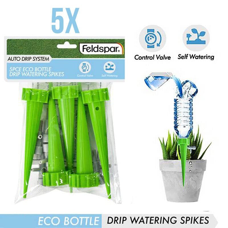 5pcs Watering Spike Plant Water Bottle Self Automatic Drip Irrigation