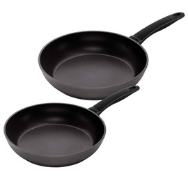 Kuhn Rikon Easy Induction Frying Pan Set 24/28 cm Black
