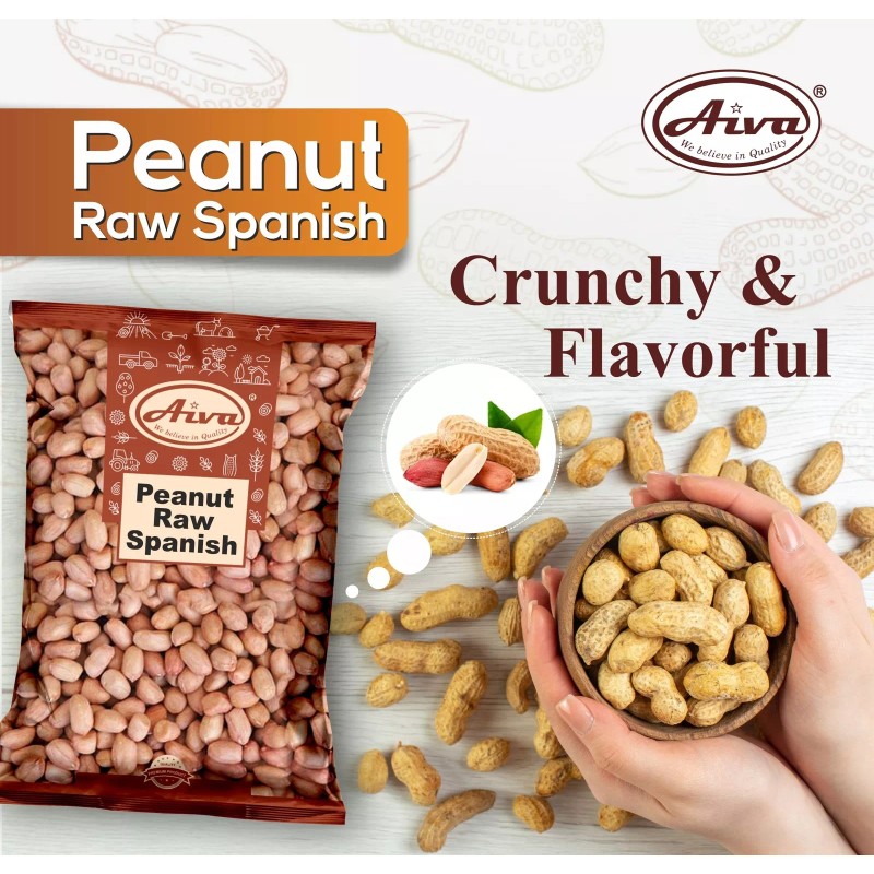 AIVA WE BELIEVE IN QUALITY 10 Pound Raw Spanish Peanuts
