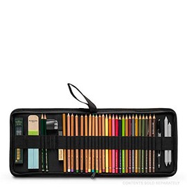 Jackson's : Hard Pencil Folio : Holds 33 Pencils : Black