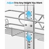 ODesign 2 Tier Stainless Steel Anodized Aluminum,Height-Adjustable Rustproof Shower Caddy
