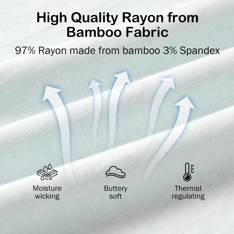 BubblePanda Rayon Made from Bamboo Crib Sheets for Baby Boys