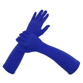 Aniler Chromakey Gloves Mask Hood Invisible Effects Background Chroma Keying Green Screen Photography Photo Video (15" Blue Gloves)