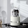 Hosoncovy Clear Makeup Brushes Holder Rotating Organiser with Lid Dustproof
