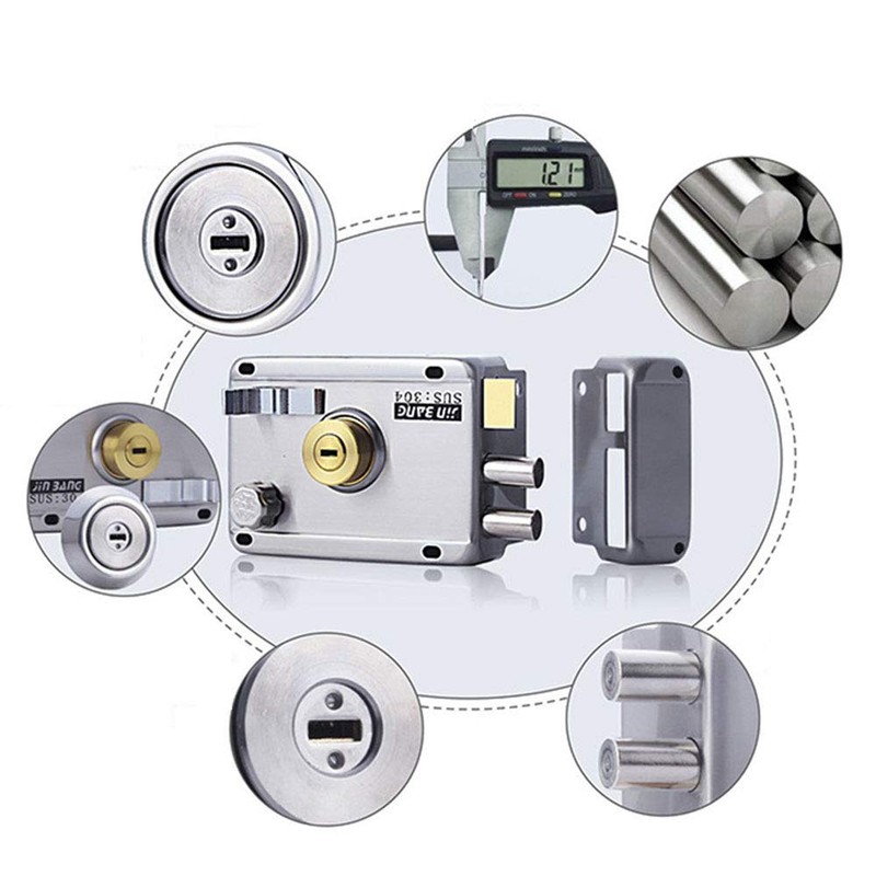 External Door Lock, Night Latch External Door Lock Stainless Steel