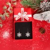 Milacolato Snowflake Earrings for Women Sterling Silver Snowflake Drop Earrings