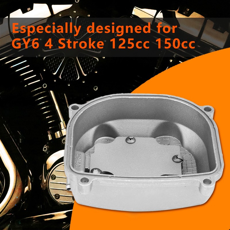 Engine Cylinder Valve Head Cover& Rubber Ring for GY6 4