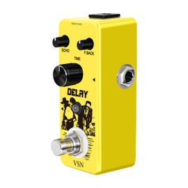 VSN Guitar Delay Pedal Analog Delay Guitar Effect Pedal Switching, Fully Vintage Delay True Bypass Analog Circuit Universal for Guitar True Bypass …