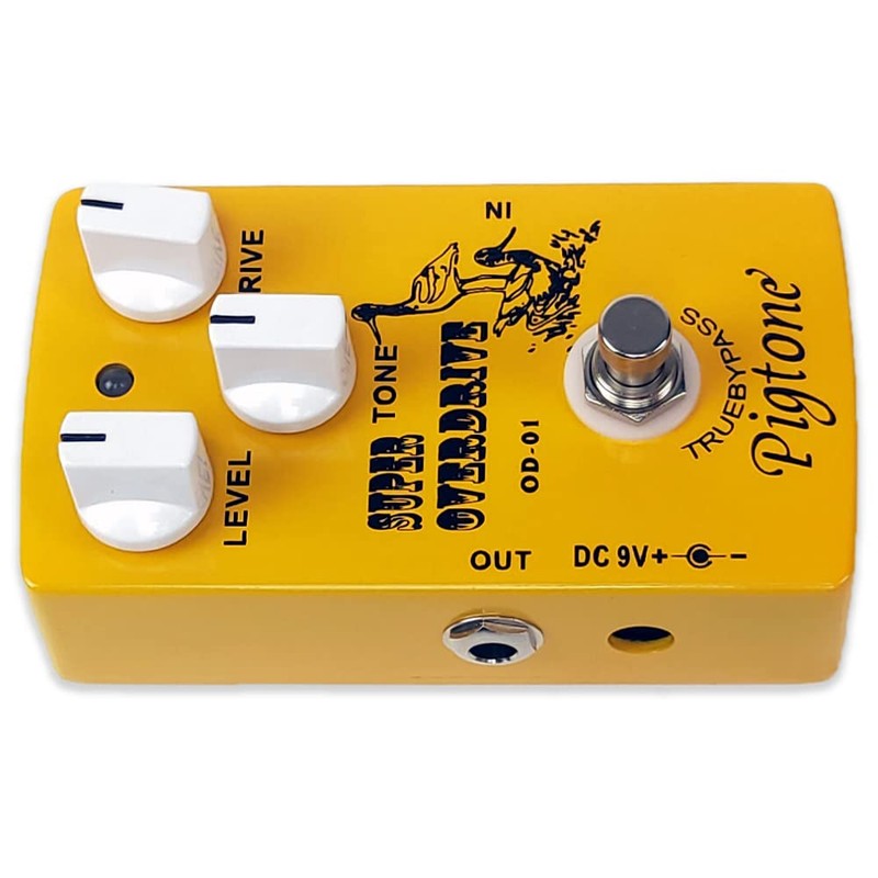 Pigtone PP-21 Super Overdrive Pedal de efectos de guitarra 9V