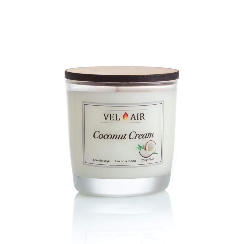 VEL AIR Vela Aromática Coconut Cream (Crema de Coco) Ecologicas.