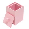 Joitsvia Bathroom Q Tip Holder with lid, Resin ,Square (Matte