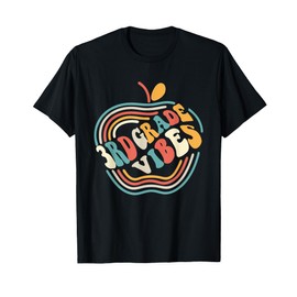 3rd Grade Vibes - Third Grade Team Retro 1st Day of School T-Shirt