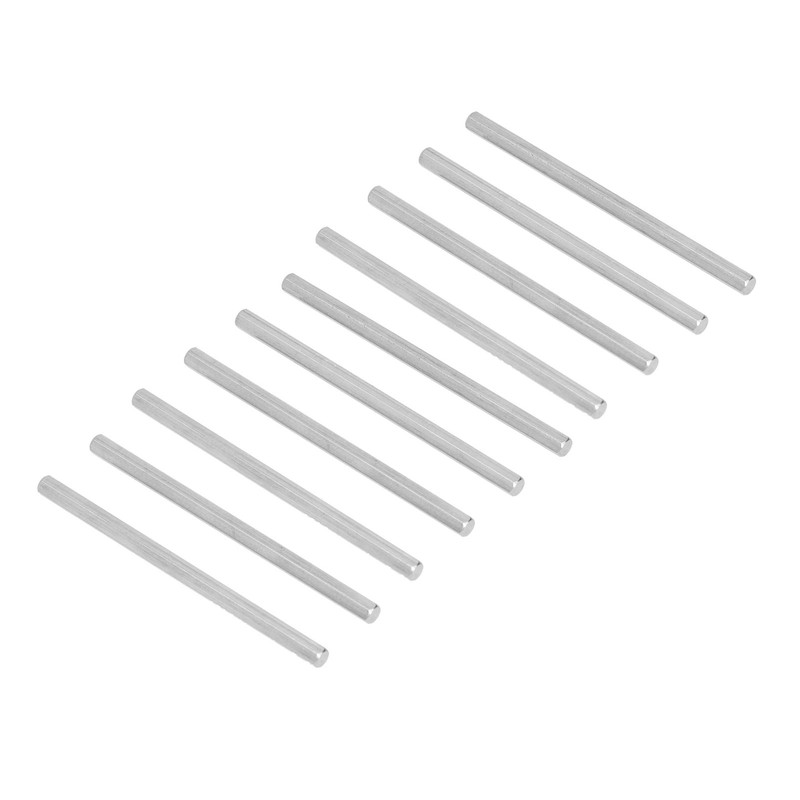 10Pcs Long Rod Nut Hex Coupling Straight Bar Stainless Steel
