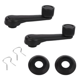 lasuroa 2pcs Manual Window Handle Car, Driver & Passenger Side Replacement Crank Handles for 1992-1998 Geo Tracker Suzuki (Black)
