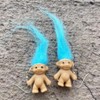 Funny Ugly Doll Dangle Earrings Colorful Hair Exaggerated Cool Cartoons