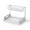 2-Tier Under Sink Organizer for Cabinet Storage – Metal Pull-Out