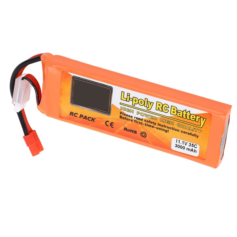 11.1V 3000mAh 35C Lithium Battery with Banana 3.0 Plug Long