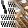 Black Hurricane Ties for Rafters,Hurricane Clips,Hurricane Brackets,Hurricane Straps for Shed,Rafter