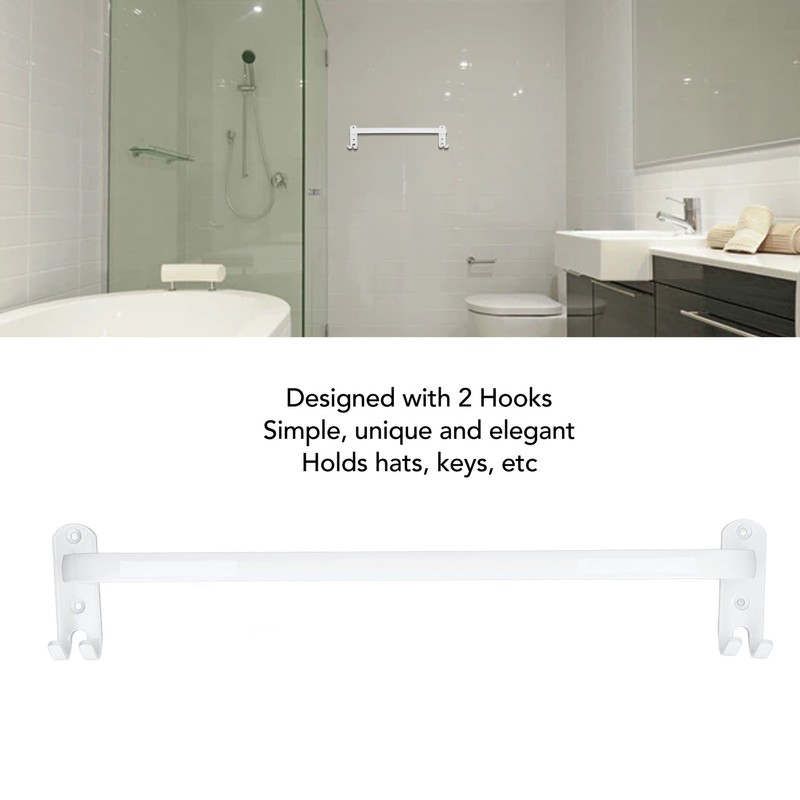 Towel Bar Thickened Wall Mounted Rust Proof Space Aluminum Bath