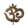 Figurine 'Ôm (Aum) Wooden Carved Indian Decoration