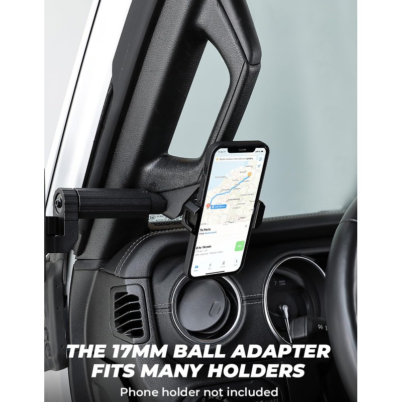 JOYTUTUS Mirrors Doors Off Compatible with 2018-2023 Wrangler JL/JLU &