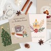 BIROYAL 36 Recycled Christmas Cards with Envelopes - Stylish Traditional