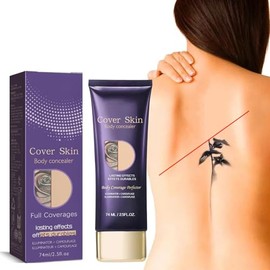 Bluemega Maquillaje Corporal Alta Cobertura Impermeable | Cubre Tatuajes y Manchas, Invisible y Natural, Crema Correctora de Imperfecciones, Para Cuer