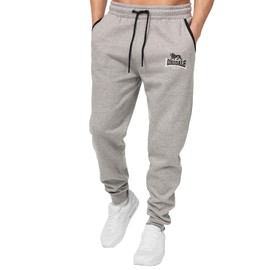 Lonsdale - Jogging Pantalone Lion Two Tones da uomo, Grigio melange, S