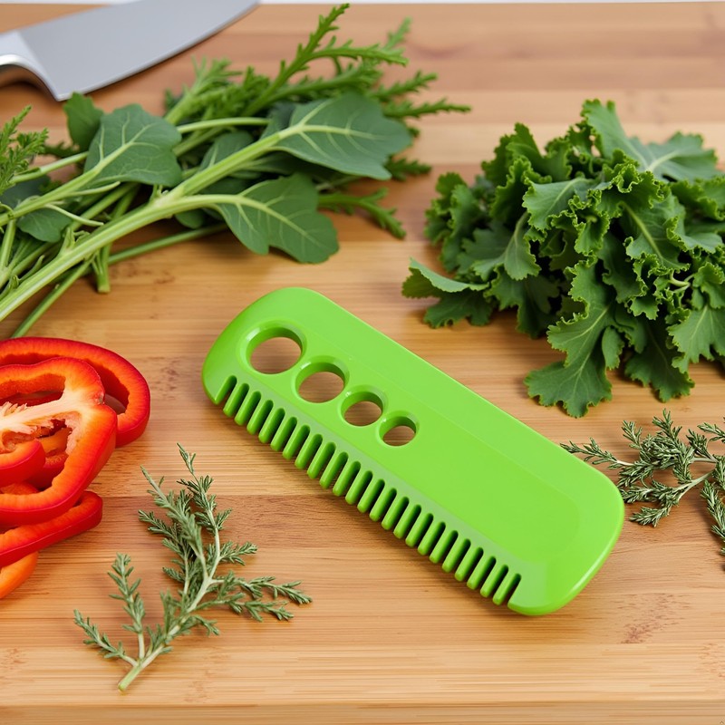 Green Leaf Herb Stripper,Vegetable Herb Eliminator Comb Kitchen Herb Leaf