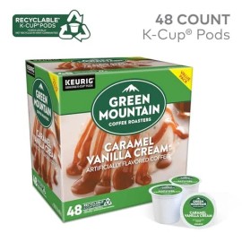 Green Mountain Coffee Caramel Vanilla Light Roast K Cup Pods 48 Count