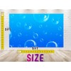 5x3 FT Effervescent Bubbles Backdrop - Vivid Blue Underwater Bubble