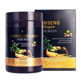 Meidu 1,000ML Xlarge Meidu Collagen Ginseng hair Mask , Nourishes Hair And Hair Growth