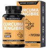 Beyond Vitamins Crcuma Jengibre potenciado con Pimienta Negra (Piperina) Mxima