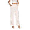 FUNYYZO Women's Wide Leg Pants High Elastic Waisted in The