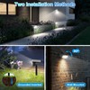 Solar Spot Lights Outdoor, [57 LED/6 Pack] Solar Lights Outdoor