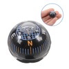 Totority Mini Compass Black Plastic Ball Compass for Dashboard Portable