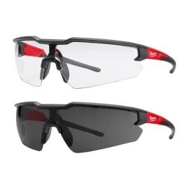 Milwaukee Clear and Tinted Milwaukee Anti-Scratch Safety Glasses, Hard Coat Protect Lenses