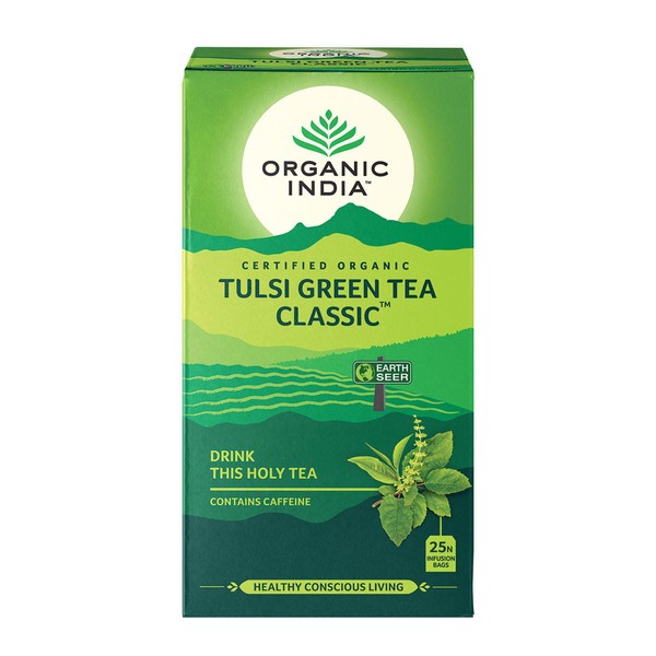 Organic India Tulsi Green Tea Classic - 25 infusion bags
