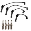 TRQ Ignition Kit Spark Plugs Spark Plugs Wire Set Compatible