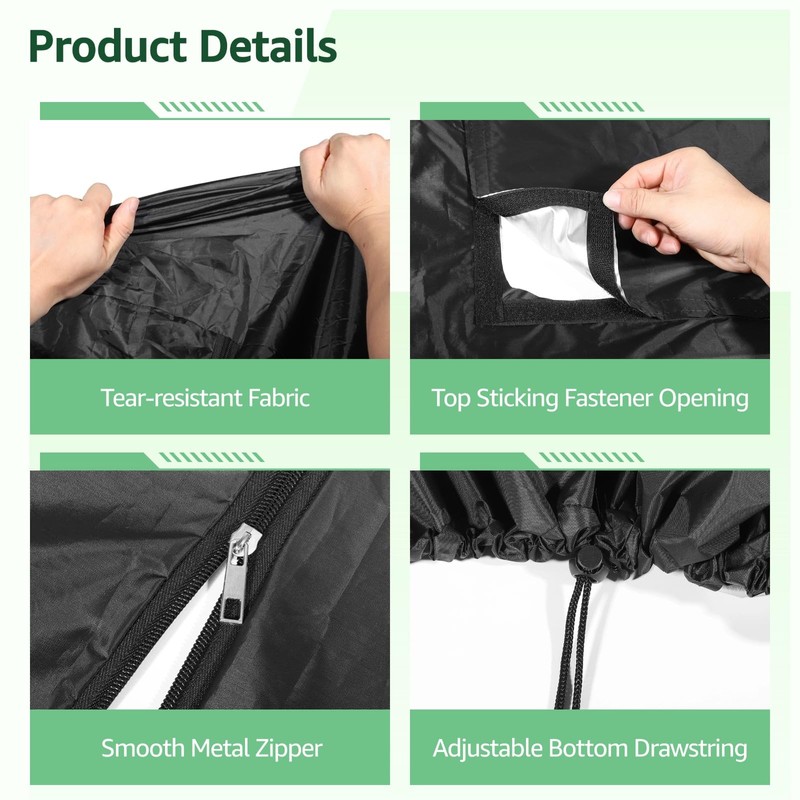 Varku IBC Tote Cover, Water Tank Protection Cover, Waterproof 210D