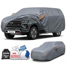 Cubierta para SUV Impermeable para Todo Tipo de Clima, Cubiertas Exteriores Completas para Exteriores con Ajuste Personalizado para Jeep Grand Cherokee, Benz GLS, BMW X7, Mazda CX-90, Toyota