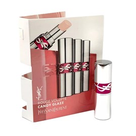 Yves Saint Laurent YSL Yves Saint Laurent Rouge Volupte 02 Candy Glaze Double Care Balm Mini Travel