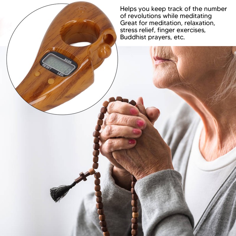 Digital Beads Counter Noiseless Fish Shape Portable Prayer Beads Counter