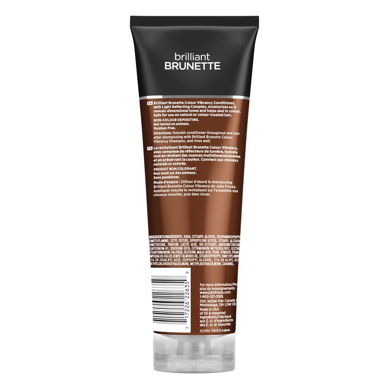 John Frieda Brilliant Brunette Colour Vibrancy Conditioner for Restored Tone
