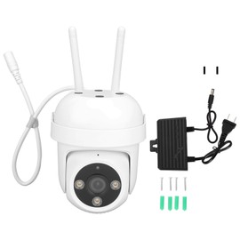 Wireless Wifi Security Camera 3MP 2 Way Intercom Intelligent Tracking Alarm Recording IΡ66 Surveillance Camera 100‑240V US Plug