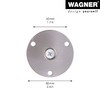 Wagner Nickel Matt Diameter 3.8/6 cm (H) 10-11.8 cm