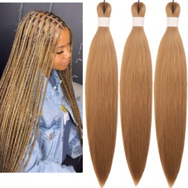 24/27 Kinky Braiding Hair Pre stretched Hypoallergenic Synthetic Ez Braid Braiding Hair