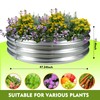 4FT Diameter Camp Fire Ring Pit, Large Round Galvanized Steel