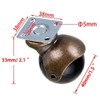 Multibao 4xPcs 1.5 Inch Ball Castor Wheel 40mm Antique Swivel