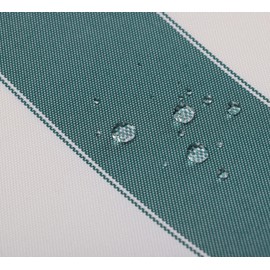 Stripe Canvas Awning Fabric Outdoor Fabric 60" (Hunter Green/White 1, Yards)